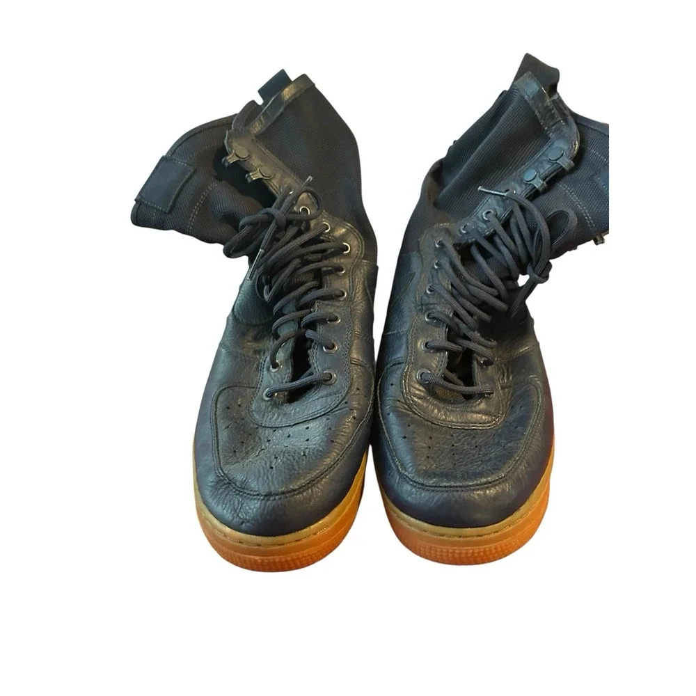 Nike Air Force 1 SF AF1 High‎ Navy Midnight Gum Men's Size 12 No Strap